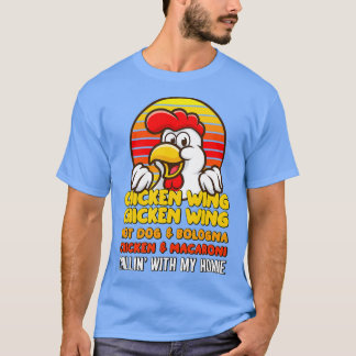Chicken Wing Hotdog en Bologna T-shirt