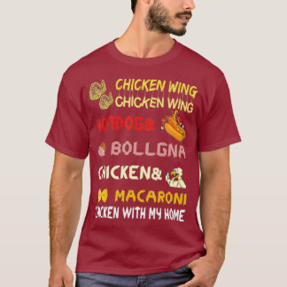 Chicken Wing Hotdog en Bologna T-shirt