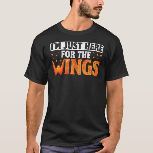 Chicken Wing is hier gewoon Funny Buffalo Wings Fa T-shirt (Voorkant)