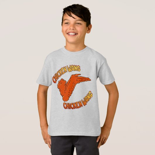Chicken Wing Kinderen Basic T-shirt (Voorkant volledig)