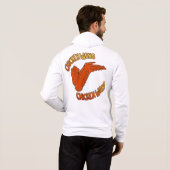 Chicken Wing Mannen Hoodie (Achterkant volledig)