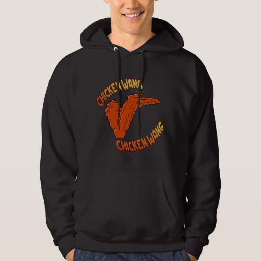 Chicken Wing Mannen Hoodie (Voorkant)