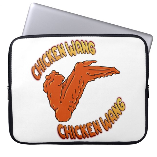 Chicken Wing Neopreen laptophoes Laptop Sleeve (Voorkant)