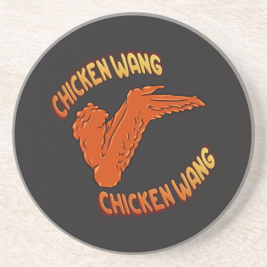 Chicken Wing Sandstone Onderzetter (Voorkant)