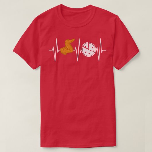 Chicken Wing Shirt Funny Pizza Lover I Love Pizza (Design voorkant)
