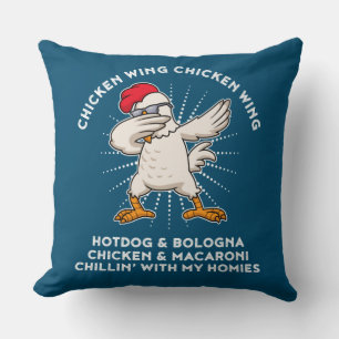 Chicken Wing Shirt Song Lyric Hot Dog Kussen