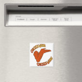 Chicken Wing Square Magnet (Insitu (Vaatwasser))