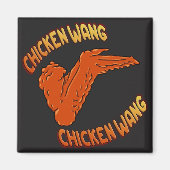 Chicken Wing Square Magnet (Voorkant)