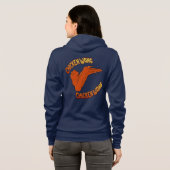Chicken Wing Vrouwen Bella + Canvas Full-Zip Hoodi Hoodie (Achterkant volledig)