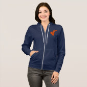 Chicken Wing Vrouwen Bella + Canvas Full-Zip Hoodi Hoodie (Voorkant volledig)