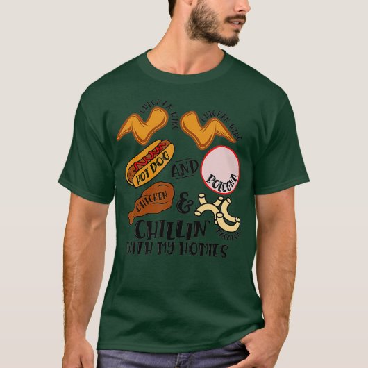 Chicken Wing Wing Hot Dog Bologna Viral T-shirt (Voorkant)