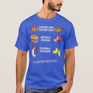 Chicken Wing Wing Hot Dog en Bologna T-shirt