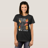 Chicken Wing Wing Song Lyric Hotdog Bologn T-shirt (Voorkant volledig)