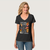 Chicken Wing Wing Song Lyric Hotdog Bologn T-shirt (Voorkant volledig)