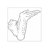 Chicken Wing Wood Art Stamp Rubberstempel (Afrduk)
