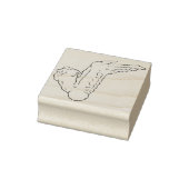 Chicken Wing Wood Art Stamp Rubberstempel (Stempel)