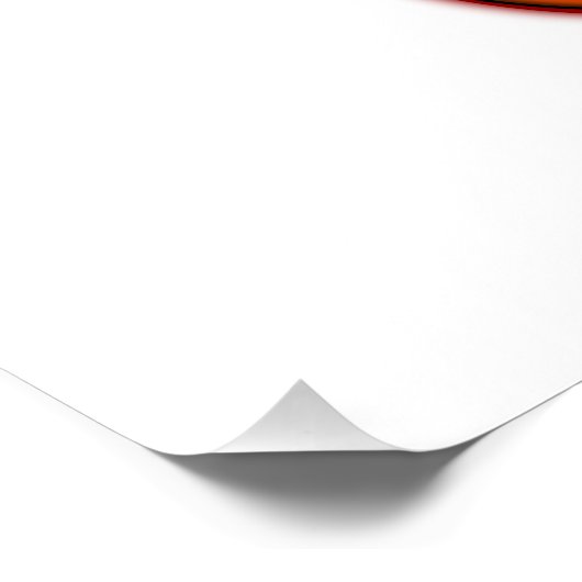 Chicken Wing Zazzle Glossy Poster (Hoek)