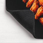 Chicken Wings Are My Valentine Heart Funny Valenti Muismat (Hoek)