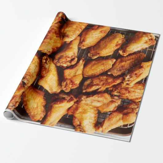 Chicken Wings Cadeaupapier (Uitgerold)