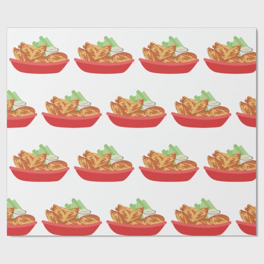 Chicken Wings Cadeaupapier (Vlak)
