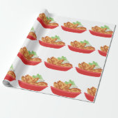 Chicken Wings Cadeaupapier (Uitgerold)