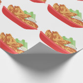 Chicken Wings Cadeaupapier (Hoek)