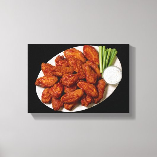 Chicken Wings Canvas Afdruk (Voorkant)
