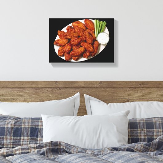 Chicken Wings Canvas Afdruk (Insitu (Slaapkamer))