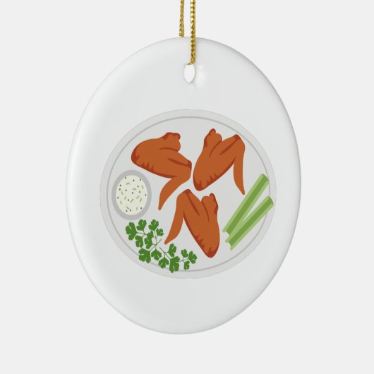 Chicken Wings Keramisch Ornament (Rechts)