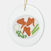 Chicken Wings Keramisch Ornament (Links)