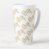 Chicken Wings Pattern Latte Mok (Rechterhoek)