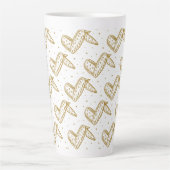 Chicken Wings Pattern Latte Mok (Voorkant)