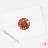 Chicken Wings Ronde Sticker (Envelop)