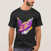 Chicken Wings Synthwave 80s Retrowave Aesthetic T-shirt (Voorkant)