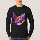 Chicken Wings Synthwave 80s Retrowave Aesthetic T-shirt (Voorkant)