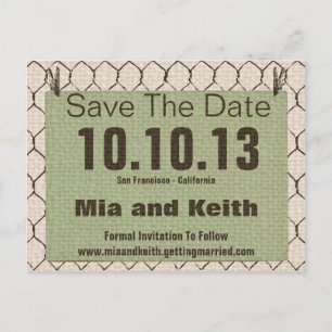 Chicken Wire, Burlap, Briefkaart