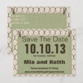 Chicken Wire, Burlap, Briefkaart (Voorkant / Achterkant)