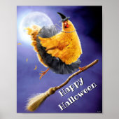 Chicken Witch op Broomstick Poster (Voorkant)