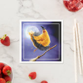 Chicken Witch op Broomstick Servet (Insitu)