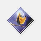 Chicken Witch op Broomstick Servet (Hoek)
