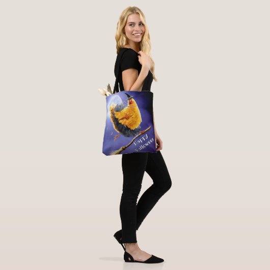 Chicken Witch op Broomstick Tote Bag (Op model)