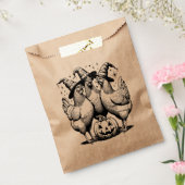 Chicken Witches Funny Halloween Witch Bedankzakje (Gezegeld)