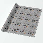 Chicken World Egg Laying Cup, Gift Wrap Cadeaupapier (Uitgerold)