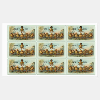 Chicken Wrangler en Chicks Egg Karton Labels