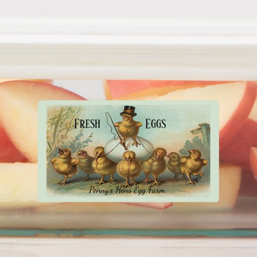  Chicken Wrangler en Chicks Egg Karton Labels (Aangebracht)