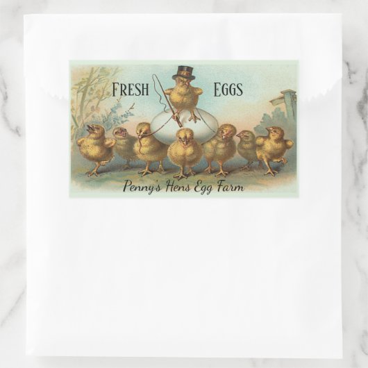 Chicken Wrangler Fresh Egg Carton label (Tas)
