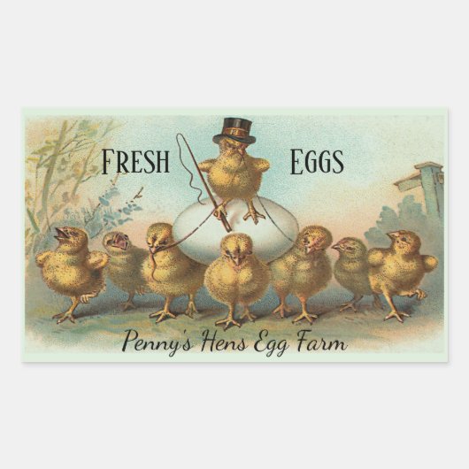Chicken Wrangler Fresh Egg Carton label (Voorkant)