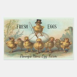 Chicken Wrangler Fresh Egg Carton label