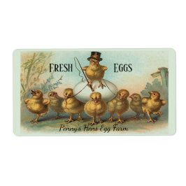 Chicken Wrangler Fresh Egg Carton label
