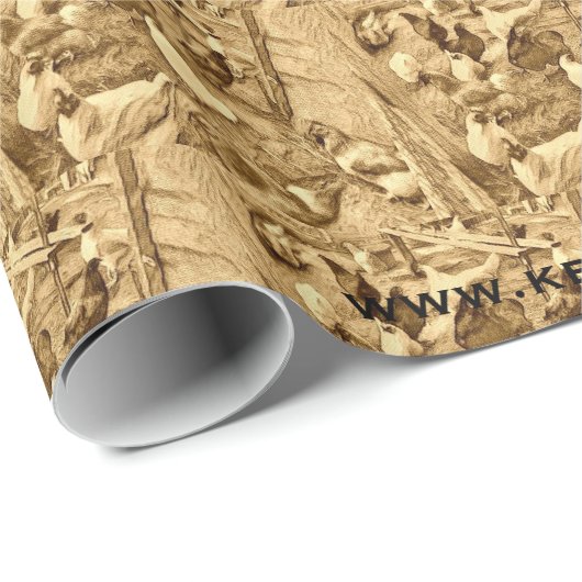 CHICKEN WRAPPING PAPPER CADEAUPAPIER (Rol Hoek)